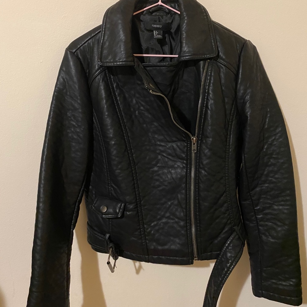 New Women’s faux leather jacket NEW.